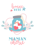 Coeur en pot pour c&eacute;l&eacute;brer maman